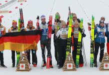 FIS charges Norwegian ski officials and athletes over alleged suit manipulation Image of the NC mixed podium at Trondheim 2025