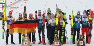 FIS charges Norwegian ski officials and athletes over alleged suit manipulation Image of the NC mixed podium at Trondheim 2025