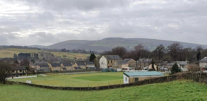 Pitch at Old Glossop Cricket Club