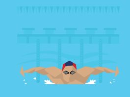 Ben Proud becomes first UK athlete to join pro-doping Enhanced Games Illustration Of Male Swimmer Competing In Butterfly Event following the announcement of Ben Proud