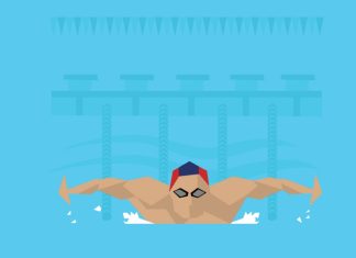 Ben Proud becomes first UK athlete to join pro-doping Enhanced Games Illustration Of Male Swimmer Competing In Butterfly Event following the announcement of Ben Proud