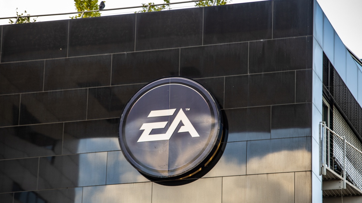 COLOGNE,NORTH RHINE WESTPHALIA,GERMANY - JUNE 21 2019: Facade of EA Sports office in center in Cologne city.