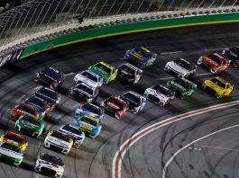 NASCAR’s charter lawsuit explained July 09, 2023 - Hampton, GA, USA: NASCAR Cup Driver, AJ Allmendinger (16) races off turn four during the Quaker State 400 Available at Walmart at the Atlanta Motor Speedway in Hampton GA.