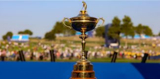 From fairways to paydays at the 2025 Ryder Cup ROME, ITALY - 01.10.2023: The Ryder Cup on display during after Team Europe wins at Marco Simone Golf Country Club on Sunday, October 1, 2023 in Rome, Italy.