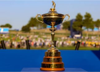 From fairways to paydays at the 2025 Ryder Cup ROME, ITALY - 01.10.2023: The Ryder Cup on display during after Team Europe wins at Marco Simone Golf Country Club on Sunday, October 1, 2023 in Rome, Italy.