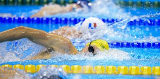 World Aquatics settles $4.6 million antitrust lawsuit with swimmers Image of swimmers during the 2016 Olympic games, world aquatics