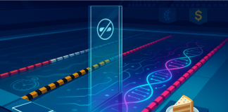Let them eat cake, just not our records Illustrated image of a swimming pool with symbols in the water relating to doping, representing the enhanced games