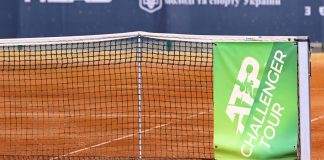 What the latest ATP Challenger Tour deal reveals about tennis KYIV, UKRAINE - SEPTEMBER 7, 2021: ATP Challenger Tour banner on the net of Kyiv Tennis Park central court seen during the ATP Challenger Kyiv Open game Georgii KRAVCHENKO (UKR) v Joris DE LOORE (BEL).