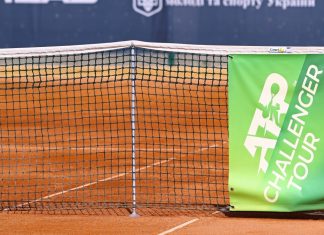 What the latest ATP Challenger Tour deal reveals about tennis KYIV, UKRAINE - SEPTEMBER 7, 2021: ATP Challenger Tour banner on the net of Kyiv Tennis Park central court seen during the ATP Challenger Kyiv Open game Georgii KRAVCHENKO (UKR) v Joris DE LOORE (BEL).