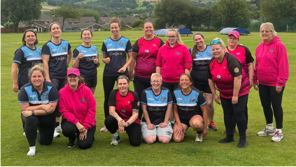 Old Glossop Cricket Club women's team.
