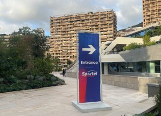 SPORTEL – Day 2: LaLiga boss slams UEFA over US fixture SPORTEL entrance sign.