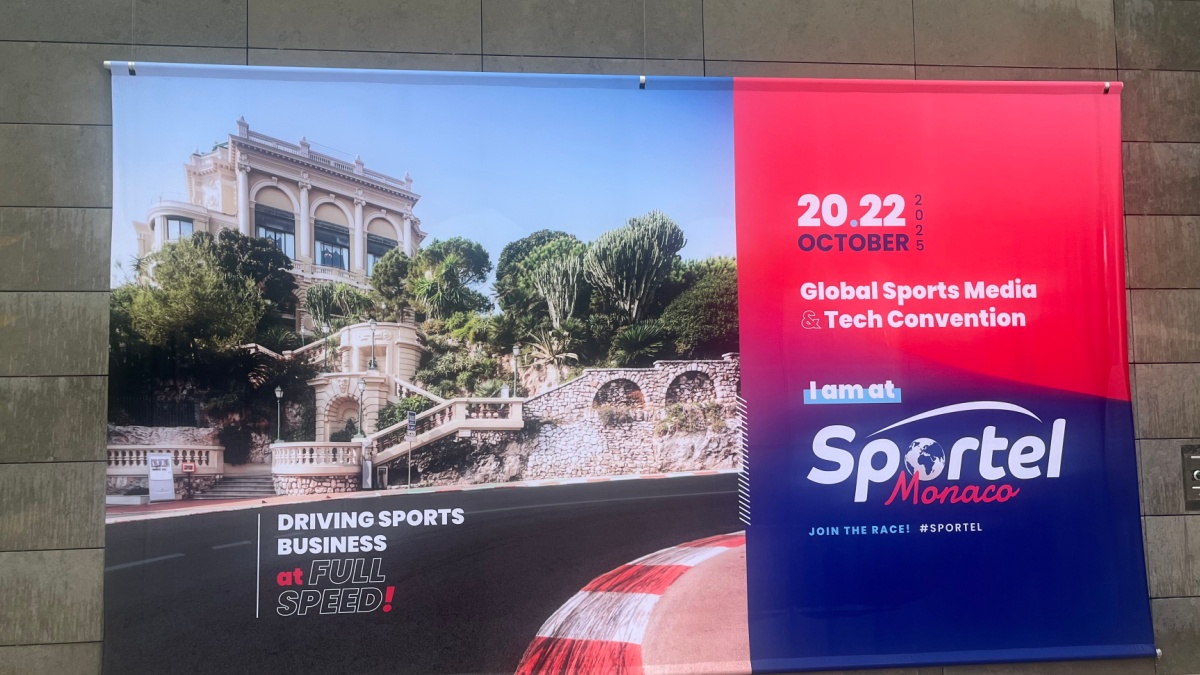 SPORTEL Monaco sign.