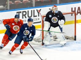 How the NHL skated into prediction markets – and a grey legal zone Nov. 17, 2021 - Sunrise, Florida, USA: Florida Panthers Training Day before game between Florida Panthers and New Jersey Devils at FLA Live Arena.