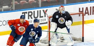 How the NHL skated into prediction markets – and a grey legal zone Nov. 17, 2021 - Sunrise, Florida, USA: Florida Panthers Training Day before game between Florida Panthers and New Jersey Devils at FLA Live Arena.