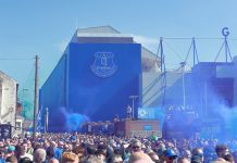 777 Partners $500m fraud case puts multi-club football model under scrutiny LIVERPOOL, ENGLAND - MAY 18: The scenes outside Goodison Park on May 18, 2025, prior to the final ever mens first team game to be played there. Goodison Park had been home to Everton FC since 1892.