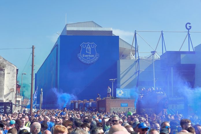 Liverpool,,England,-,May,18:,The,Scenes,Outside,Goodison,Park LIVERPOOL, ENGLAND - MAY 18: The scenes outside Goodison Park on May 18, 2025, prior to the final ever mens first team game to be played there. Goodison Park had been home to Everton FC since 1892.