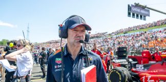 Aston Martin hands team principal role to Adrian Newey MOGYORóD, HUNGARY - July 23, 2023: Adrian Newey at round 12 of the 2023 FIA Formula 1 championship taking place at the Hungaroring in Mogyoród Hungary