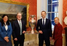 UK PM Starmer meets UEFA to discuss EURO 2028 impact Prime Minister Keir Starmer at launch of Euro 2028.