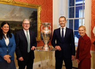 UK PM Starmer meets UEFA to discuss EURO 2028 impact Prime Minister Keir Starmer at launch of Euro 2028.