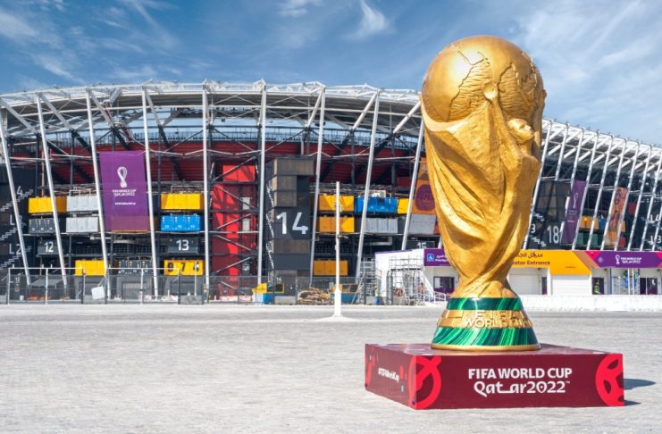 Do you remember the first time? Doha, Qatar- Ocotber 10,2022 :Stadium 974 is a football stadium in Ras Abu Aboud, Doha, Qatar. Opened 30 November 2021, it is a temporary venue made from 974 recycled shipping containers.