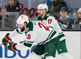 The night the NHL learned to talk Ojibwe English: The NHL game between the Minnesota Wild at the Seattle Kraken which took place on December 10, 2023.