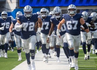 How media rights are rewriting the valuation playbook Cowboys players run prior to an NFL preseason football game against the Rams at SoFi Stadium, Saturday Aug. 9, 2025, in Inglewood, Calif.