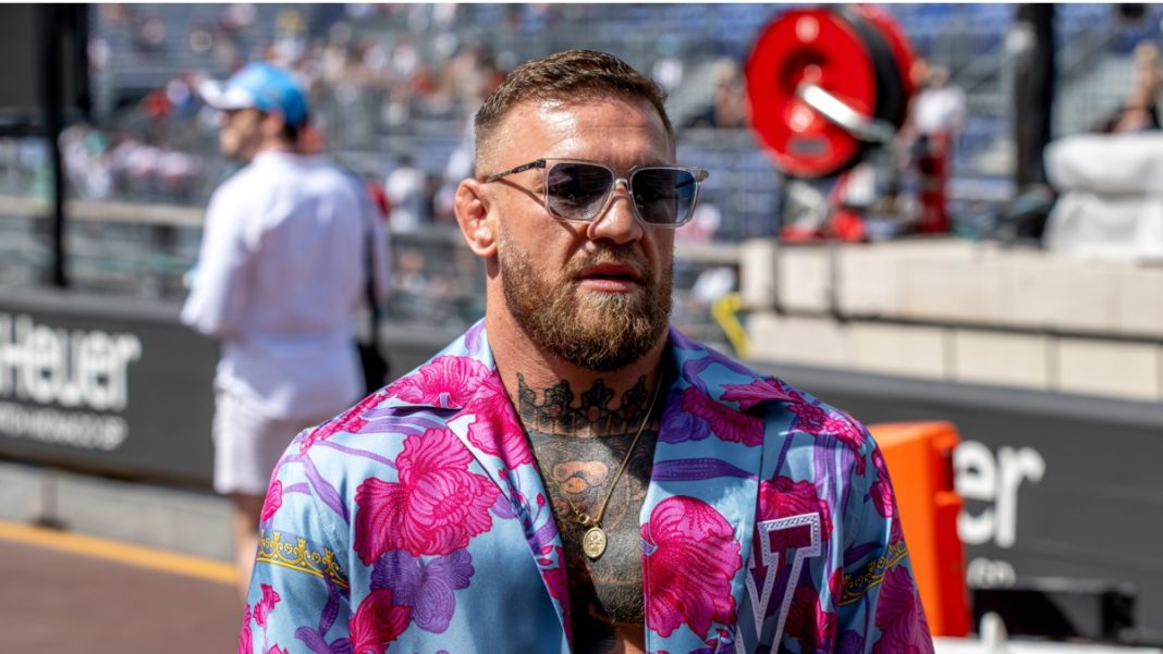 MONTE CARLO, MONACO - March 28, 2022: Conor McGregor at round 07 of the 2022 FIA Formula 1 championship taking place at the Circuit de Monaco in Monte Carlo Monaco