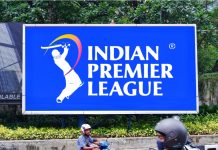 Bangladesh places ban on IPL broadcasts as tensions rise Jakarta - February 28,2024: Indian Premier League logo seen on billboard . Indian Premier League is a men's T20 franchise cricket league in India.