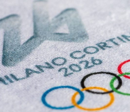 Samsung VP says Olympic sponsorship must reflect how fans follow athletes, not events MILAN, ITALY, OCTOBER 20, 2025: Logo of Winter Olympics Game 2026 in Milano and Cortina, Italy. White background, macro and detail