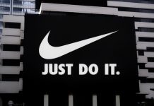 Nike investigates cyber leak said to expose product designs Jakarta - February 21,2023:Nike, Inc. Logo seen on billboard. is an American multinational corporation that is engaged sales of footwear, apparel, equipment, accessories and services.