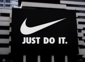 Nike investigates cyber leak said to expose product designs Jakarta - February 21,2023:Nike, Inc. Logo seen on billboard. is an American multinational corporation that is engaged sales of footwear, apparel, equipment, accessories and services.