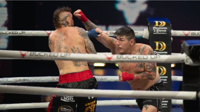 bare-knuckle-boxing Steve Townsel bare knuckle boxing against Leo Bercier. The pair fought in the cruiserweight division.