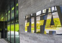 Former Liverpool CEO tells FIFA to ‘sort out’ ticket prices Zurich, Switzerland - May 2017: at the entrance to FIFA Headquarters