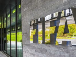 UEFA fights FIFA’s $20bn plan to sell World Cup stakes Zurich, Switzerland - May 2017: at the entrance to FIFA Headquarters