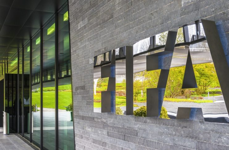 UEFA fights FIFA’s $20bn plan to sell World Cup stakes Zurich, Switzerland - May 2017: at the entrance to FIFA Headquarters