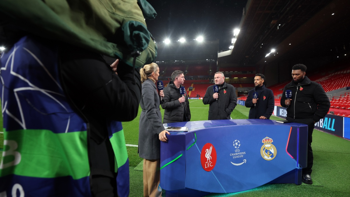 Amazon's coverage of Champions League match.