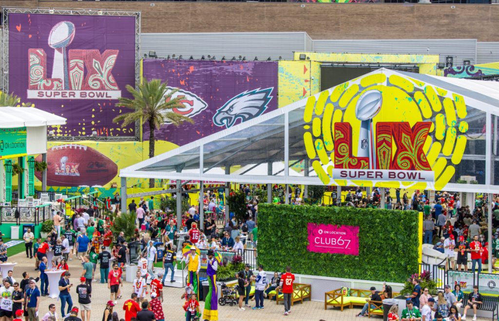 AI mock-up of this year's hospitality from On Location. Image credit: On Location