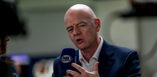 Infantino renews FIFA Coin idea despite no clear plan MIAMI, UNITED STATES - May 04, 2025: FIFA President Gianni Infantino, Footballer. Race day for the F1 Miami Grand Prix 2025.