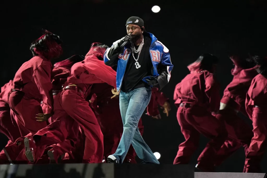 Kendrick Lamar at the 2025 Super Bowl
