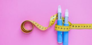 Elite sport can’t pretend it’s immune to the Ozempic era Insulin pens wrapped in a measuring tape on a pink surface, illustrating healthcare, weight management, and chronic illness support. drugs injection ozempic for weight loss