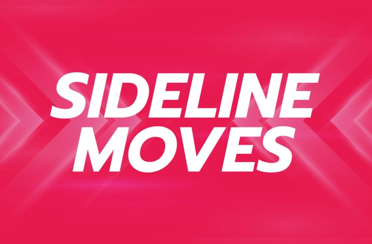 Sideline Moves: Manchester United star Maguire starts AI tech venture Sideline Moves text on a pink background.