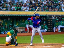 SCP takes minority stake in Texas Rangers as institutional capital deepens in MLB Oakland, California - September 25, 2024: Texas Rangers outfielder Sandro Fabian bats against the Oakland Athletics in the last night game at the Oakland Coliseum.