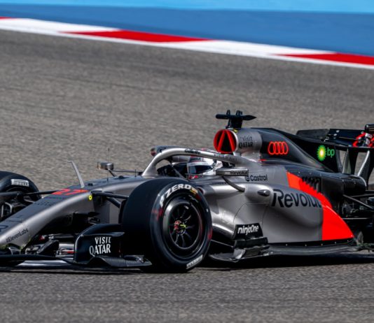 Audi leads push to protect turbo in F1 engines SAKHIR, BAHRAIN - February 12, 2026: Nico Hulkenberg, from Germany competes for Audi Revolut F1 Team, . The build up for the 2026 Formula 1 Winter Testing