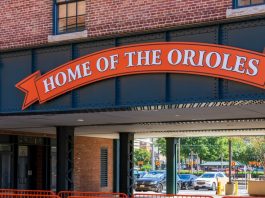 PureWager makes US debut with Baltimore Orioles partnership Oriole Park at Camden Yards the home of the Orioles MLB team in Baltimore Maryland USA