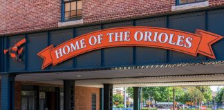PureWager makes US debut with Baltimore Orioles partnership Oriole Park at Camden Yards the home of the Orioles MLB team in Baltimore Maryland USA