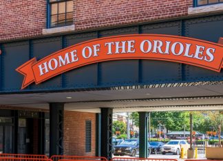 PureWager makes US debut with Baltimore Orioles partnership Oriole Park at Camden Yards the home of the Orioles MLB team in Baltimore Maryland USA
