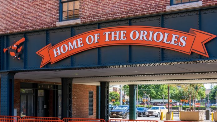 Oriole Park at Camden Yards the home of the Orioles MLB team in Baltimore Maryland USA