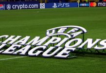 Why Adidas could lose the UEFA Champions League ball MILAN, ITALY - OCTOBER 1, 2024: Champions League banner during the UEFA Champions League FC INTERNAZIONALE v FK CRVENA ZVEZDA at San Siro Stadium.