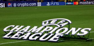 Why Adidas could lose the UEFA Champions League ball MILAN, ITALY - OCTOBER 1, 2024: Champions League banner during the UEFA Champions League FC INTERNAZIONALE v FK CRVENA ZVEZDA at San Siro Stadium.