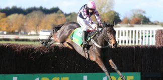 UK horseracing seeks new partners as bet365 steps back Geryville ridden by Alain Cawley and trained by Micky Hammond jumps the last fence sponsored by bet365.